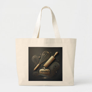 Bolsa Tote Grande Produtos de pastelaria e padaria