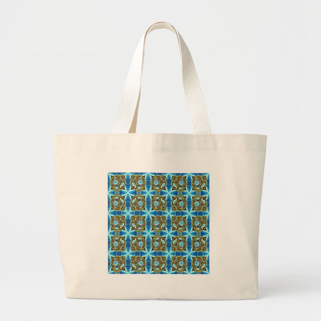Bolsa Tote Grande produtos multigeométricos (Frente)