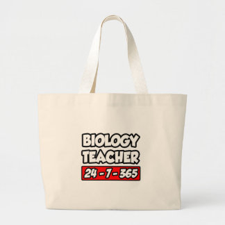 Bolsa Tote Grande Professor de Biologia 24-7-365