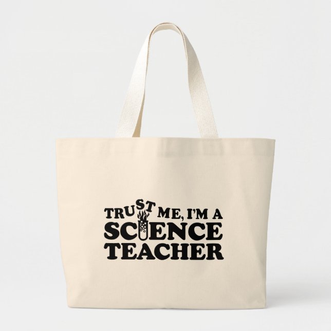 Bolsa Tote Grande Professor de Ciência (Frente)