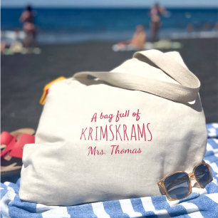 Bolsa Tote Grande Professor Engraçado Presente - Krimskrams Personal