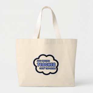 Bolsa Tote Grande Professor... Vivendo O Sonho