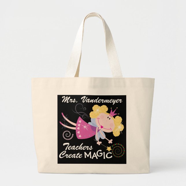Bolsa Tote Grande Professores Criam magia - SRF (Frente)