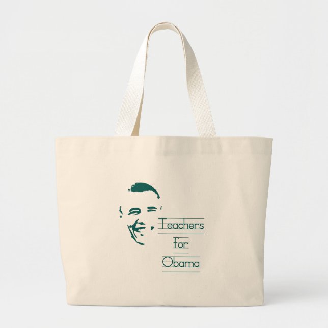 Bolsa Tote Grande Professores de Obama (Frente)
