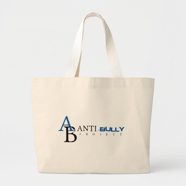 Bolsa Tote Grande Projeto da Anti-Intimidação (Frente)