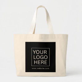 Bolsa Tote Grande Promocional de texto e logotipo personalizado mini