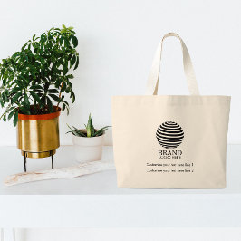 Bolsa Tote Grande Promocional moderno de logotipo de empresa persona