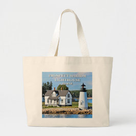 Bolsa Tote Grande Prospect Harbor Lighthouse, Cartão-postal Maine