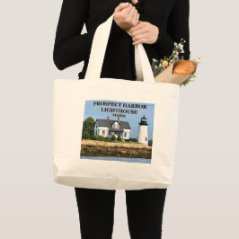 Bolsa Tote Grande Prospect Harbor Lighthouse, Maine Tote Bag
