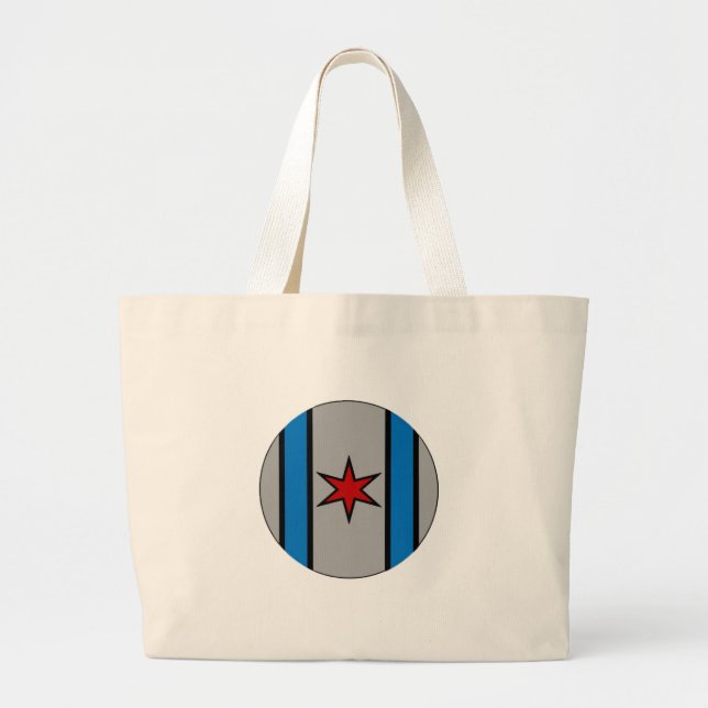 Bolsa Tote Grande Protetor afligido do boné (Frente)