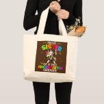 Bolsa Tote Grande Proud Sister Of A 2023 Kindergarten Graduate<br><div class="desc">Proud Sister Of A 2023 Kindergarten Graduate Unicorn Senior Gift. Perfect gift for your dad,  mom,  papa,  men,  women,  friend and family members on Thanksgiving Day,  Christmas Day,  Mothers Day,  Fathers Day,  4th of July,  1776 Independent day,  Veterans Day,  Halloween Day,  Patrick's Day</div>