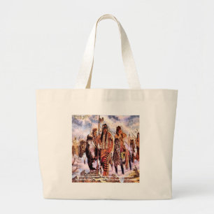 Bolsa Tote Grande Provérbio Nativo Americano Lakota sobre a Natureza