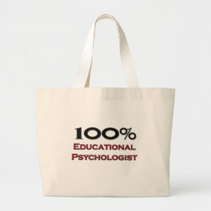 Bolsa Tote Grande Psicólogo educacional de 100 por cento