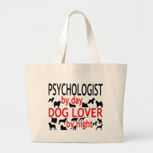 Bolsa Tote Grande Psicólogo por Day Dog Lover pela Noite