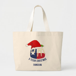 Bolsa Tote Grande Pudim de NATAL TEXANO Personalizado