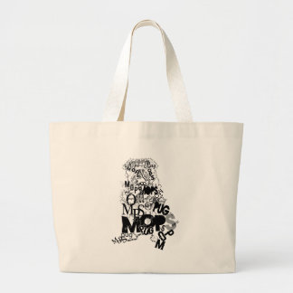 Bolsa Tote Grande Pug de tipos