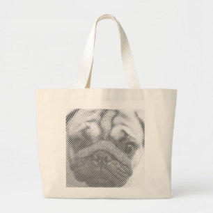Bolsa Tote Grande Pug Face