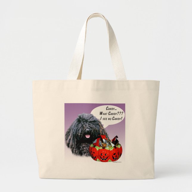 Bolsa Tote Grande Puli Halloween Candy (Frente)