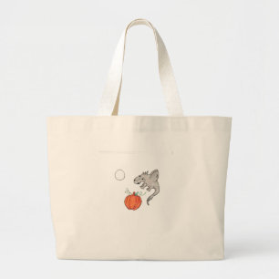 Bolsa Tote Grande Pumpkin Laranja com Dragão
