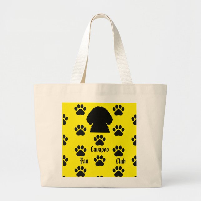 Bolsa Tote Grande Pumpkin the cavapoo tote (Frente)
