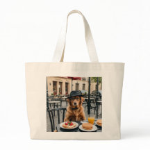 Pup Parisiense - Café Chic Tote Bag