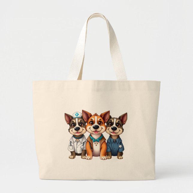 Bolsa Tote Grande Puppies  (Frente)