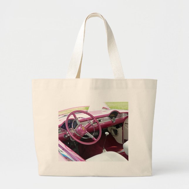 Bolsa Tote Grande Púrpura Chevy Bel Air (Frente)