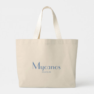 Bolsa Tote Grande Quadrado Azul Nome Personalizado E Destino Elegant