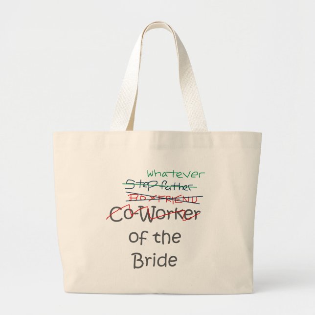 Bolsa Tote Grande Qualquer coisa da noiva (Frente)