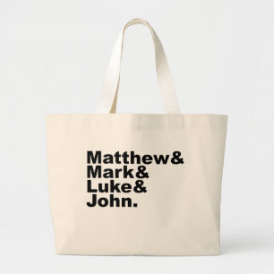 Bolsa Tote Grande Quatro Evangelhos - Mateus & Marcos & Lucas & João