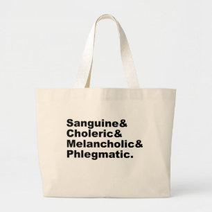 Bolsa Tote Grande Quatro Humores Sanguine Choleric Flegm Melanchólic