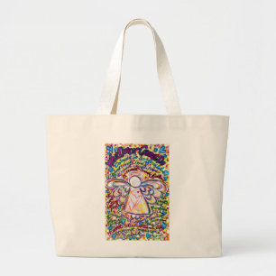 Bolsa Tote Grande Que Cancer Não Pode Fazer O Poem Angel Art Toag