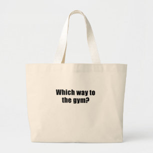 Bolsa Tote Grande Que maneira ao Gym