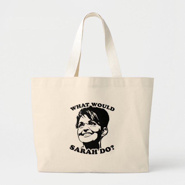 Bolsa Tote Grande Que Sarah faria? (Frente)