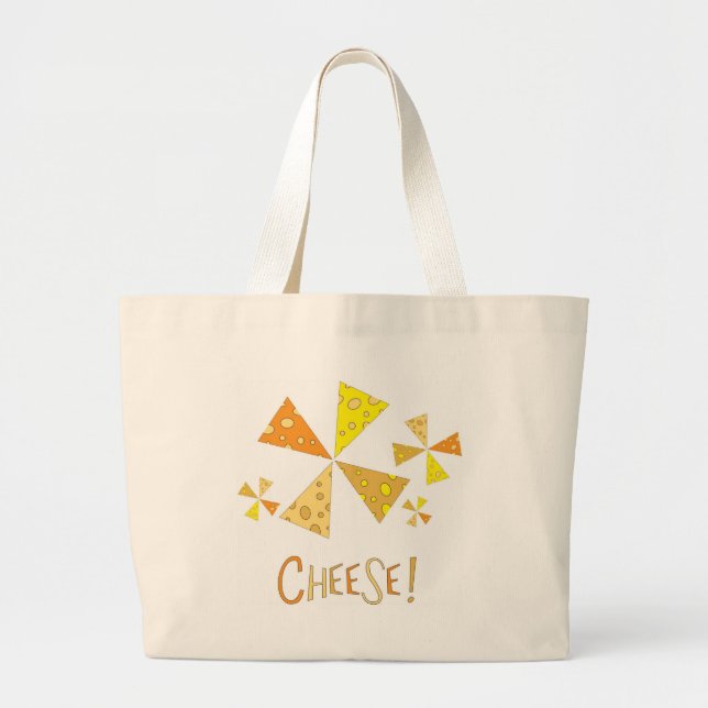 Bolsa Tote Grande Queijo! (Frente)