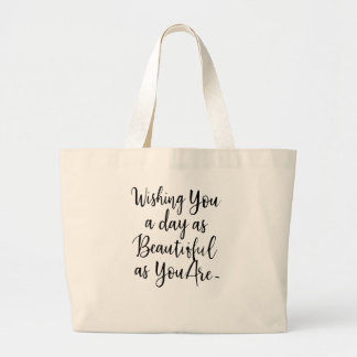 Bolsa Tote Grande Quote Tee - Best gift for her 