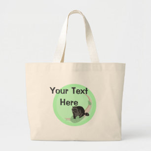 Bolsa Tote Grande Raccoon Tote Bag