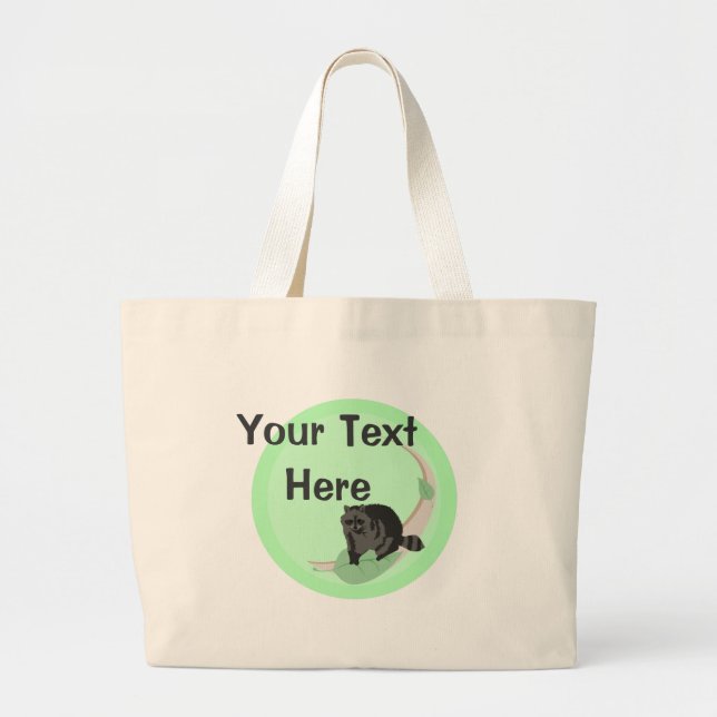 Bolsa Tote Grande Raccoon Tote Bag (Frente)