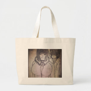 Bolsa Tote Grande racheal e seu amigo em sua imaginação