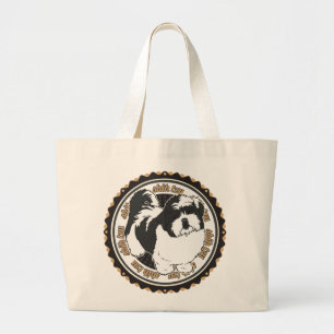 Bolsa Tote Grande Rações De Cães Shih Tzu