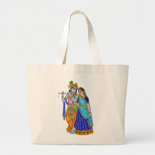 Bolsa Tote Grande Radha Krishna Tote Bags (Frente)