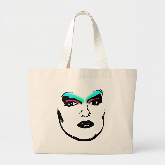 Bolsa Tote Grande rainha de arrasto (Frente)