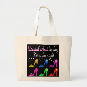 BOLSA TOTE GRANDE RAINHA DE CALÇADO DE ASSISTENTE DENTAL DE AMEAÇA