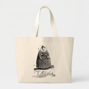 Bolsa Tote Grande Rainha Elizabeth I Tudor Totebag