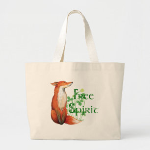Bolsa Tote Grande raposa espirituosa livre