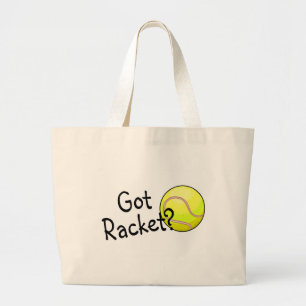 Bolsa Tote Grande Raquete obtida? (Bola de tênis)