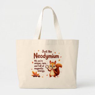 Bolsa Tote Grande Raros Como Neodímio - Esquadrão Cuto - Saco