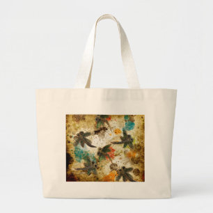 Bolsa Tote Grande Rascunho Russo de Dragonfly