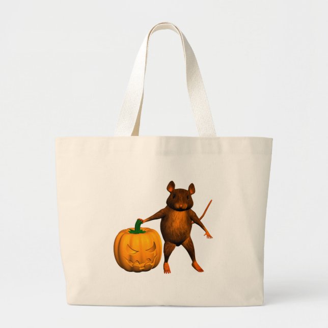 Bolsa Tote Grande Rato da Casa (Frente)