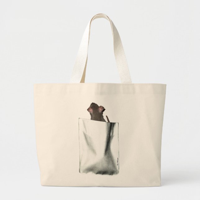 Bolsa Tote Grande Rato de bolso (cara) (Frente)